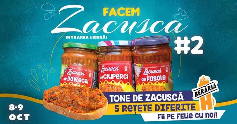 Concert Facem Zacuscă #2 | Ediția a IV-a | Ziua #1 (sâmbătă, 8 octombrie), sâmbătă, 08 octombrie 2022 12:00, Beraria H