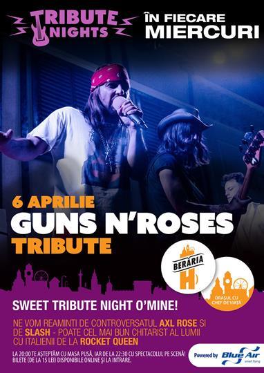 Concert Guns N'Roses Tribute Concert, miercuri, 06 aprilie 2016 20:00, Beraria H