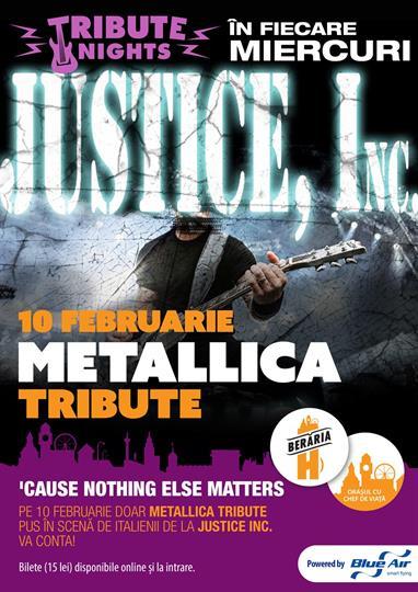 Concert METALLICA Tribute, Wednesday, 10 February 2016 20:00, Beraria H