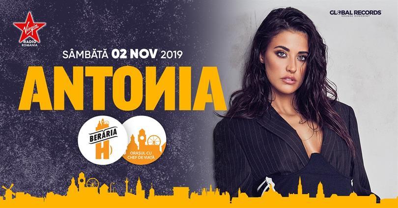 Concert ANTONIA in concert @ Berăria H, Saturday, 02 November 2019 17:30, Beraria H