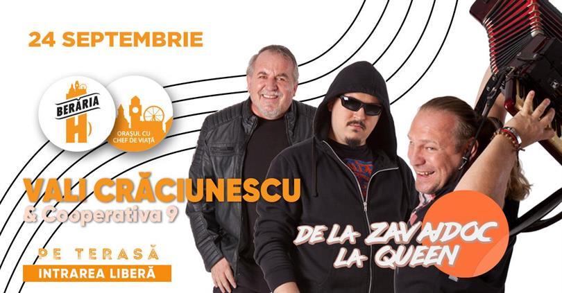 Concert Vali Crăciunescu & Cooperativa 9 I from Zavaidoc to Queen, Sunday, 24 September 2023 17:00, Beraria H