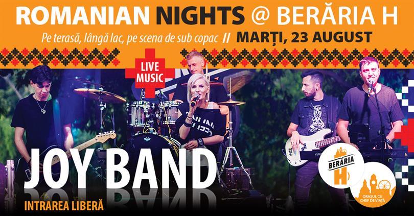 Concert Romanian Nights - #live #bythelake /w Joy Band, marți, 23 august 2022 17:45, Beraria H