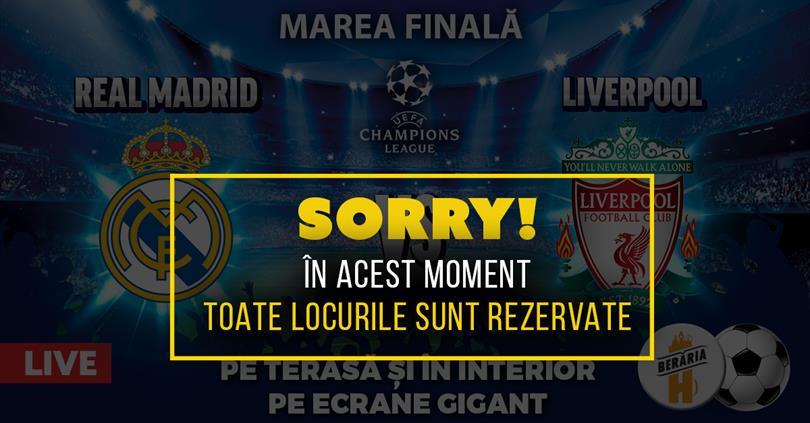 Concert Champions League Final: Real Madrid vs. Liverpool @ Berăria H, Saturday, 26 May 2018 20:00, Beraria H