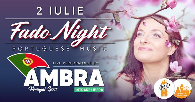 Concert Fado Night #PeTerasă cu Ambra | Berăria H, joi, 02 iulie 2020 18:45, Beraria H