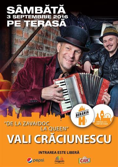 Concert Vali Craciunescu pe terasa Berăriei H, sâmbătă, 03 septembrie 2016 19:00, Beraria H