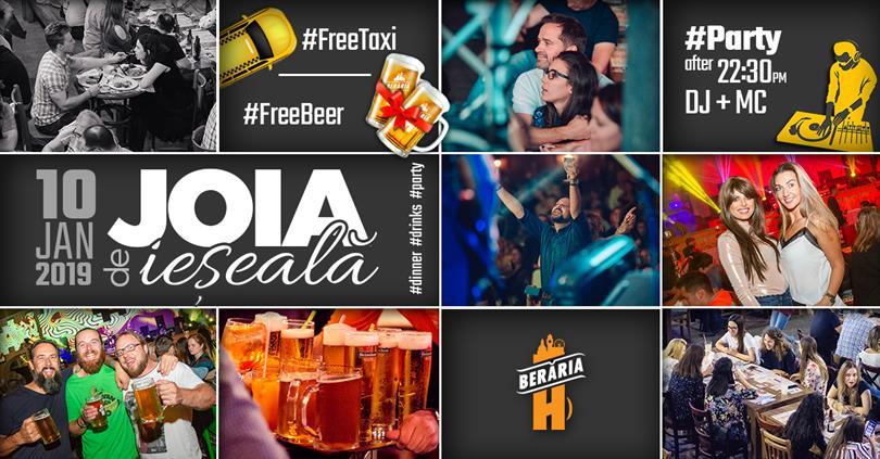 Concert Joia de ieșeală: Dinner ▶ Drinks ▶ Party, joi, 10 ianuarie 2019 18:00, Beraria H