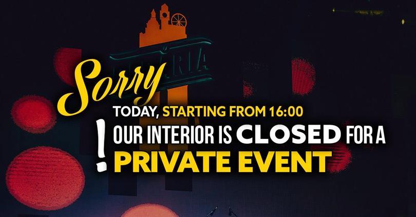 Concert Closed - Private Event, Saturday, 22 November 2025 16:00, Beraria H