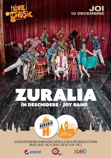 Concert The Zuralia Orchestra & Joy Band, joi, 10 decembrie 2015 20:30, Beraria H