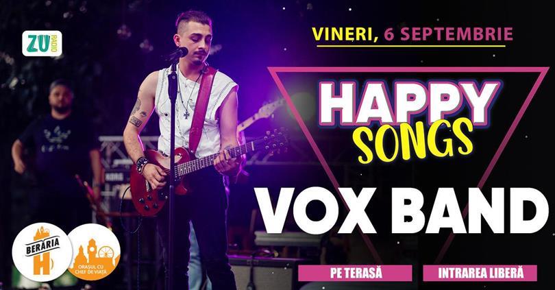 Concert Happy Songs #live #bythelake /w VOX Band, vineri, 06 septembrie 2024 17:00, Beraria H