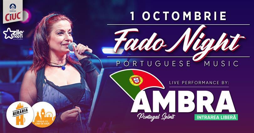 Concert Fado Night #PeTerasă cu Ambra // Berăria H, joi, 01 octombrie 2020 18:45, Beraria H