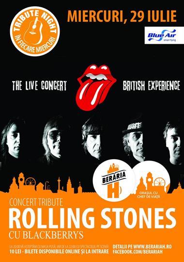 Concert Tribut The Rolling Stones, miercuri, 29 iulie 2015 20:00, Beraria H