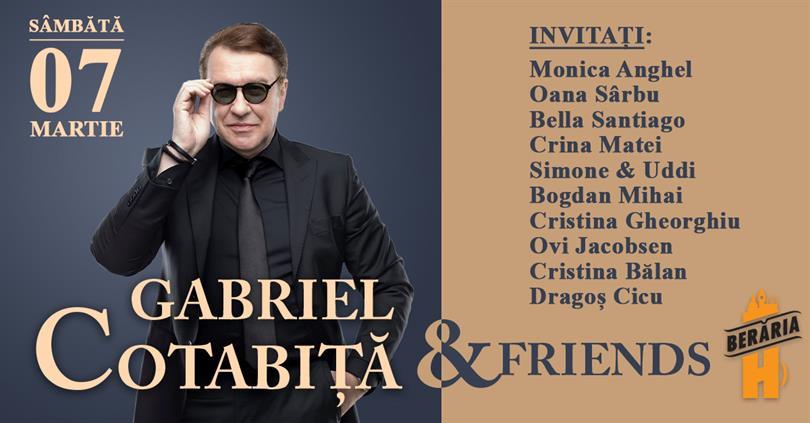 Concert Gabriel Cotabiță & Friends @ Berăria H, sâmbătă, 07 martie 2020 17:15, Beraria H