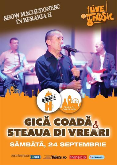 Concert Gică Coadă & Steaua di Vreari, sâmbătă, 24 septembrie 2016 19:30, Beraria H