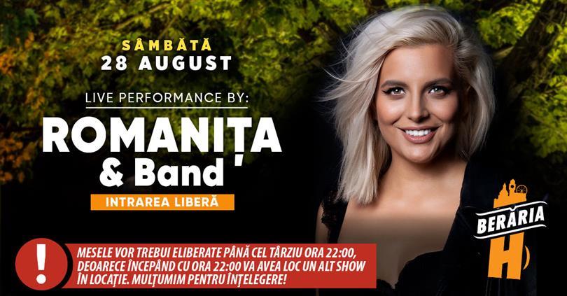 Concert Romanița & Band #ByTheLake, sâmbătă, 28 august 2021 18:30, Beraria H