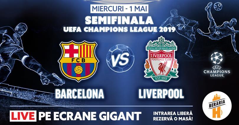 Concert Barcelona vs. Liverpool // Champions League // Berăria H, Wednesday, 01 May 2019 20:30, Beraria H