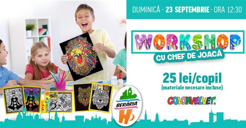 Concert Workshop pentru copii: Colorvelvet, duminică, 23 septembrie 2018 12:00, Beraria H