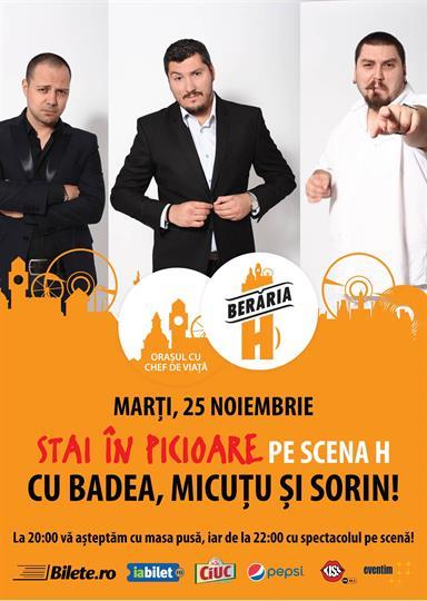 Concert Stand up on H stage - Stand-up comedy show with Ba, Tuesday, 02 December 2014 20:00, Beraria H