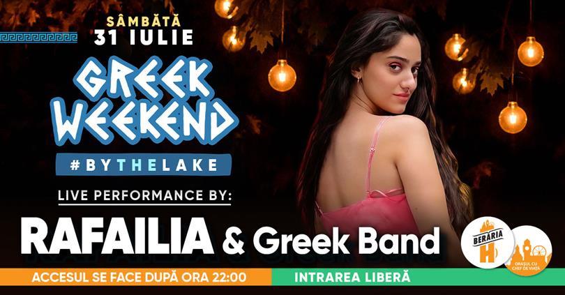 Concert Greek Weekend #PeTerasă cu Rafailia Spanou & Greek Band, sâmbătă, 31 iulie 2021 22:00, Beraria H