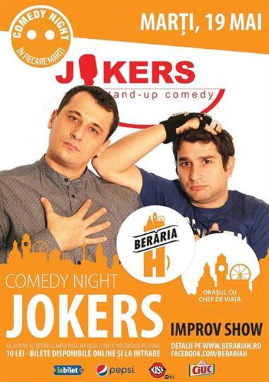 Concert Comedy Night - Improv Show cu Jokes, marți, 19 mai 2015 20:00, Beraria H