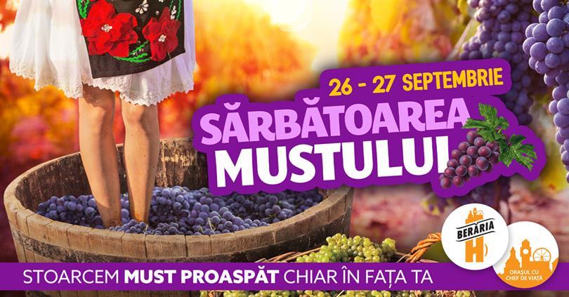 Concert Sărbătoarea Mustului 2020 // Berăria H, sâmbătă, 26 septembrie 2020 12:00, Beraria H