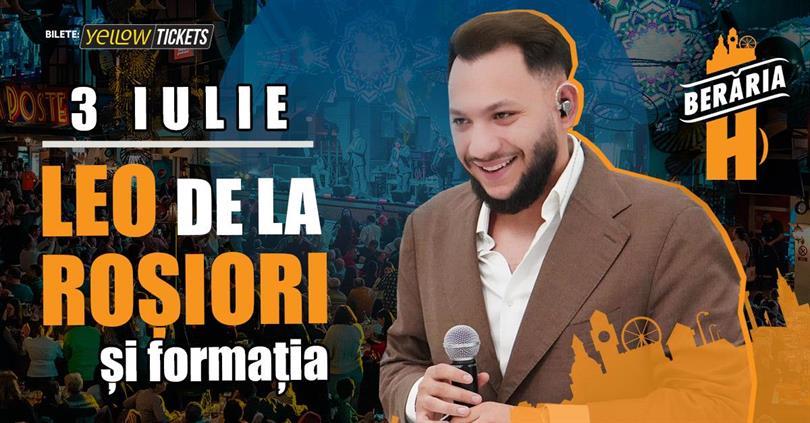 Concert Leo de la Roșiori, Wednesday, 03 July 2024 19:30, Beraria H