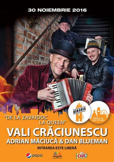 Concert Vali Crăciunescu - "De la Zavaidoc la Queen", miercuri, 30 noiembrie 2016 20:30, Beraria H