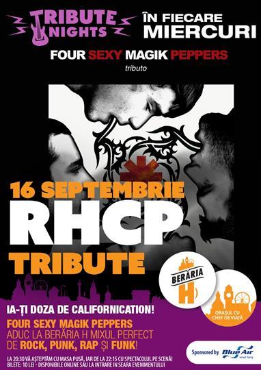 Concert Red Hot Chilli Peppers Tribute, miercuri, 16 septembrie 2015 20:30, Beraria H