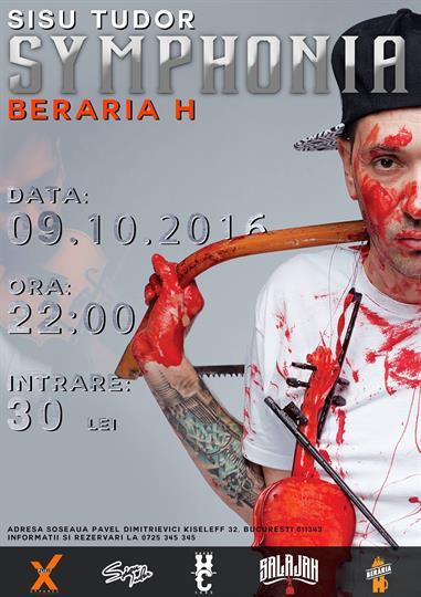 Concert Sisu Tudor - "Symphonia" Album Launch, Sunday, 09 October 2016 21:00, Beraria H