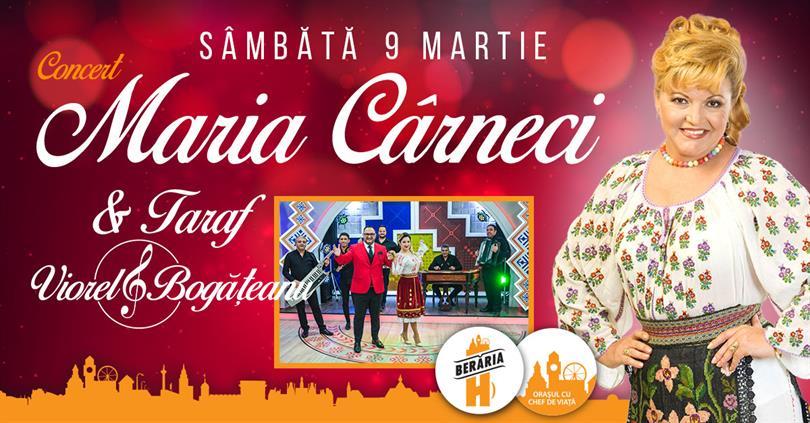 Concert Concert Maria Cârneci și Taraf Viorel Bogățeanu, sâmbătă, 09 martie 2019 18:00, Beraria H