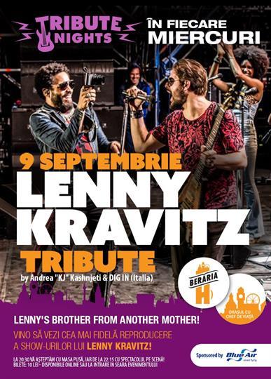 Concert Lenny Kravitz Tribute, miercuri, 09 septembrie 2015 20:30, Beraria H
