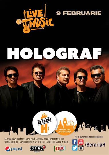 Concert Holograf, Tuesday, 09 February 2016 20:00, Beraria H