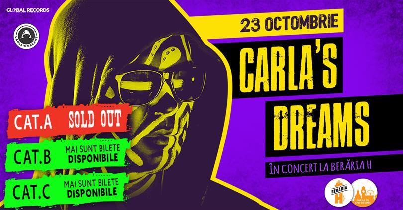 Concert Carla's Dreams în Concert la Berăria H, marți, 23 octombrie 2018 19:30, Beraria H