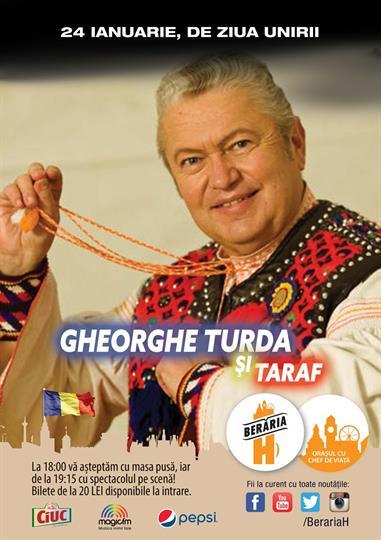 Concert Gheorghe Turda si Taraf, duminică, 24 ianuarie 2016 18:00, Beraria H