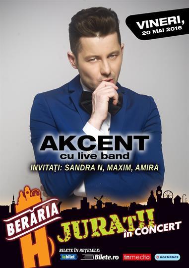 Concert Akcent + invitati, vineri, 20 mai 2016 20:00, Beraria H