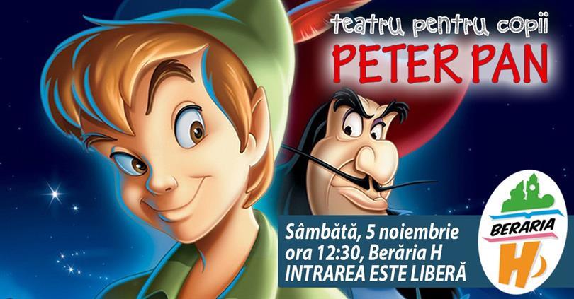 Concert Teatru pentru copii - Peter Pan, sâmbătă, 05 noiembrie 2016 12:30, Beraria H