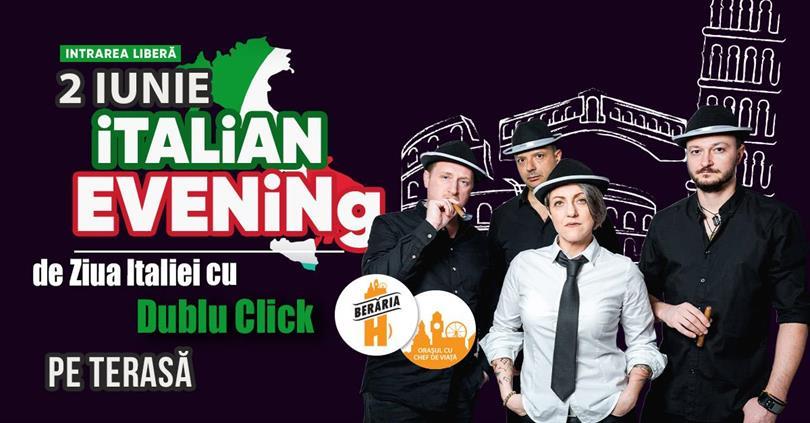 Concert Sărbătorim Ziua Italiei | Italian Evening cu Dublu Click (Italia) #ByTheLake, marți, 02 iunie 2026 17:00, Beraria H