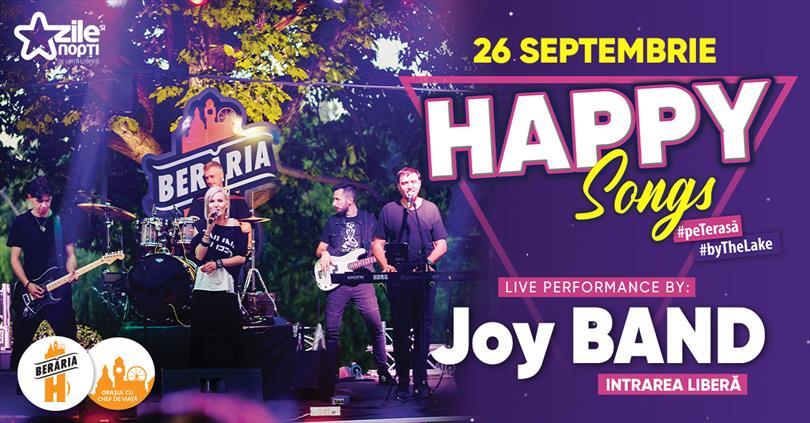 Concert Happy Songs #live cu Joy Band, sâmbătă, 26 septembrie 2020 19:45, Beraria H