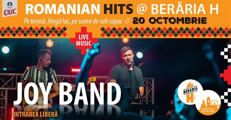 Concert Romanian Hits #live cu JOY Band I #ByTheLake, vineri, 20 octombrie 2023 17:00, Beraria H