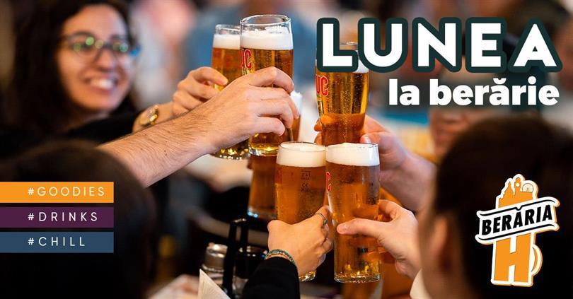 Concert Lunea la Berărie, luni, 16 martie 2026 12:00, Beraria H