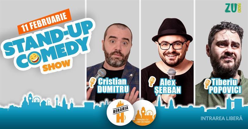 Concert Stand-up Comedy cu Cristian Dumitru, Marius Covache & Alex Șerban, Tuesday, 11 February 2025 18:00, Beraria H