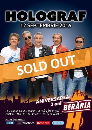 Concert Holograf @Beraria H Anniversary, Monday, 12 September 2016 20:00, Beraria H