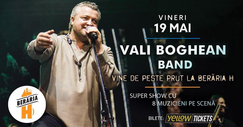 Concert Vali Boghean Band vine de peste Prut la Berăria H, vineri, 19 mai 2023 17:00, Beraria H