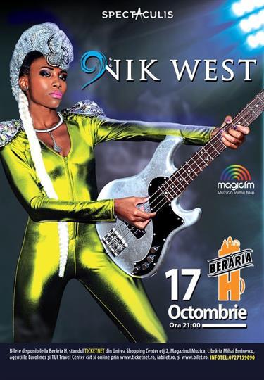 Concert Nik West la Beraria H, luni, 17 octombrie 2016 20:00, Beraria H