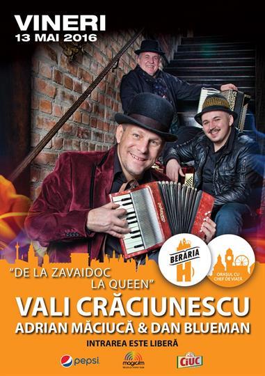 Concert Vali Craciunescu - "De la Zavaidoc la Queen", vineri, 13 mai 2016 20:30, Beraria H