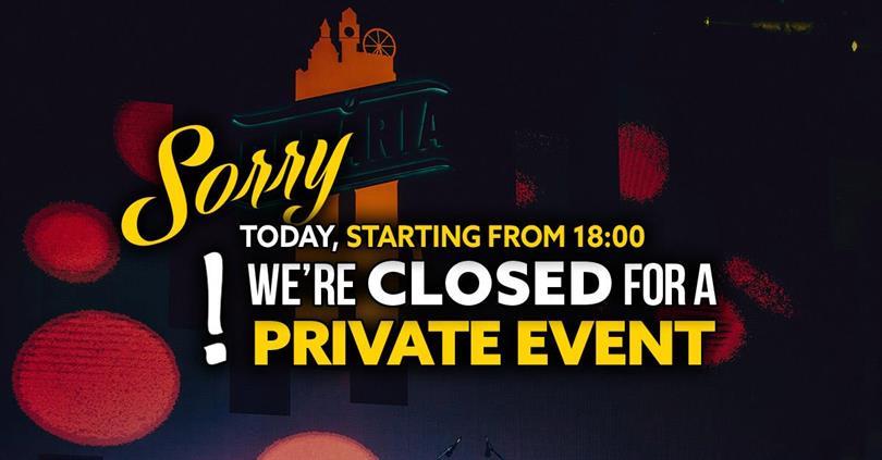 Concert Closed - Private Event // începând cu ora 18:00, marți, 17 decembrie 2024 18:00, Beraria H