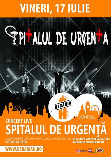 Concert Concert Spitalul de Urgenta, vineri, 17 iulie 2015 20:00, Beraria H