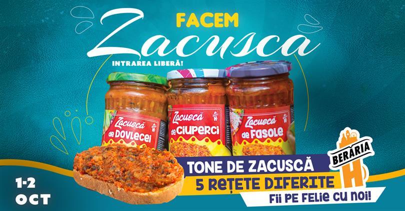 Concert Facem Zacuscă | Ediția a IV-a | Ziua #2 (duminică, 2 octombrie), duminică, 02 octombrie 2022 10:00, Beraria H