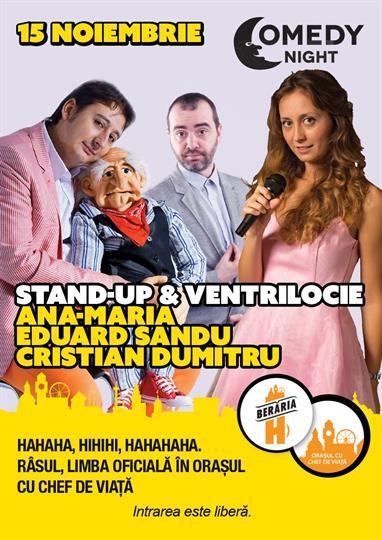 Concert Stand-up Comedy & Ventriloquy, Tuesday, 15 November 2016 19:30, Beraria H