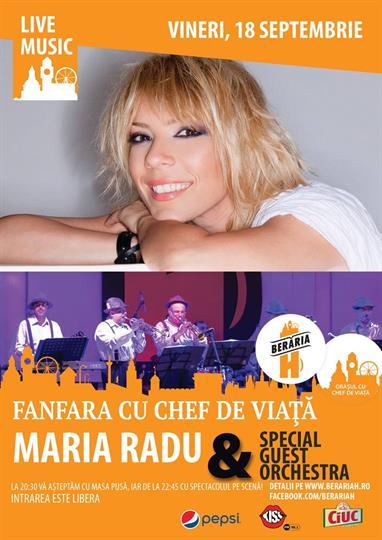 Concert Maria Radu & SGO, Fanfara, vineri, 18 septembrie 2015 20:00, Beraria H