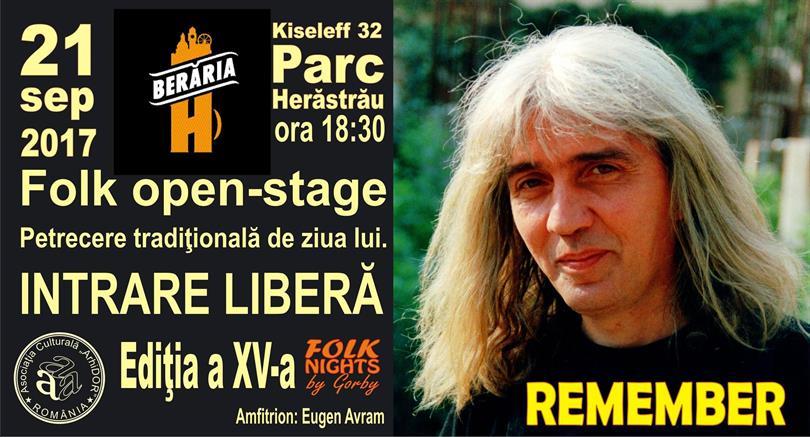 Concert Remember VALI STERIAN - - Ediţia a XV-a, Thursday, 21 September 2017 18:30, Beraria H